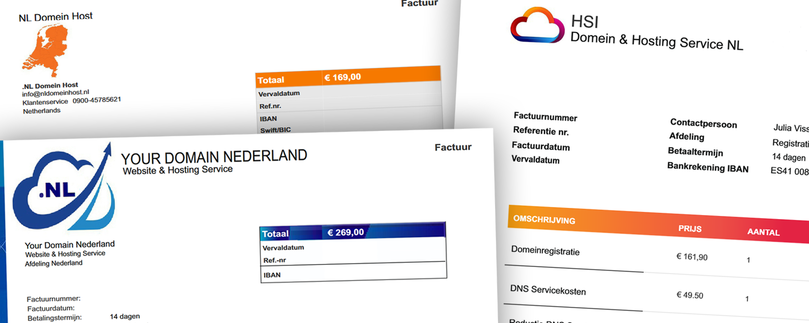 Spookfacturen over domeinnamen en websites